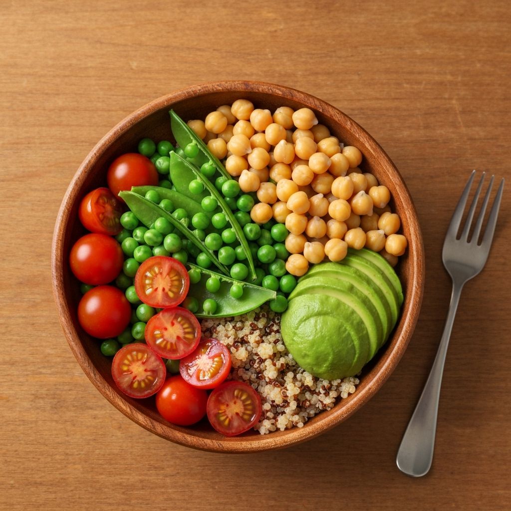 Ausgewogene Mahlzeit in einer Bowl